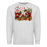 Dove Grey Elf Coffee Cups Christmas Premium Sweatshirt - BundleAndBundleShop