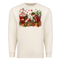 Sandshell Elf Coffee Cups Christmas Premium Sweatshirt - BundleAndBundleShop