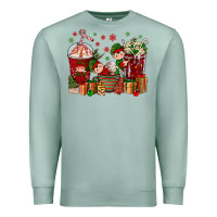 Seafoam Elf Coffee Cups Christmas Premium Sweatshirt - BundleAndBundleShop