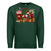 Sports Green Elf Coffee Cups Christmas Premium Sweatshirt - BundleAndBundleShop