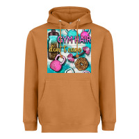 Meerkat gym hair don't care clasp and water bottle with glitter seamless patte Heavyweight Hoodie - BundleAndBundleShop
