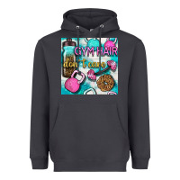 Smoke gym hair don't care clasp and water bottle with glitter seamless patte Heavyweight Hoodie - BundleAndBundleShop
