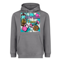 Storm gym hair don't care clasp and water bottle with glitter seamless patte Heavyweight Hoodie - BundleAndBundleShop
