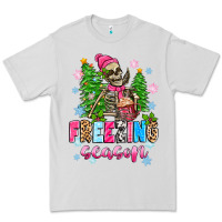 Dove Grey freezing season skeleton Premium Tee - Zillion Design Studio