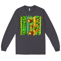 Smoke st patricks gnomes and cloves with leopard  brushstrokes Long Sleeve Tee - Artiststas