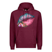 Burgundy Eared Turquoise Pink Easter Lips Premium Hoodie - Bettercallsaul