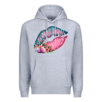 Heather Grey Eared Turquoise Pink Easter Lips Premium Hoodie - Bettercallsaul