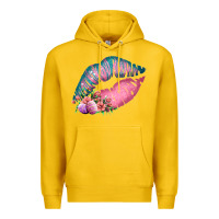 Lemon Eared Turquoise Pink Easter Lips Premium Hoodie - Bettercallsaul