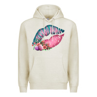 Oatmeal Heather Eared Turquoise Pink Easter Lips Premium Hoodie - Bettercallsaul