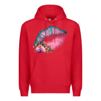 Red Eared Turquoise Pink Easter Lips Premium Hoodie - Bettercallsaul