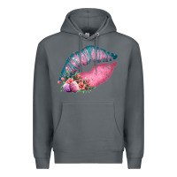 Rock Eared Turquoise Pink Easter Lips Premium Hoodie - Bettercallsaul