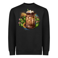 Black sunflower coffee cup cactus Heavyweight Sweatshirt - JahusDesignShop