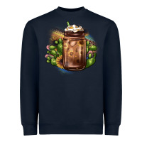 Navy sunflower coffee cup cactus Heavyweight Sweatshirt - JahusDesignShop