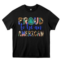 Black proud to be an american Heavy Core Tee - Artiststas