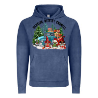 Vintage Denim hanging with my gnomies Vintage Hoodie - FaDigitalArtStudio