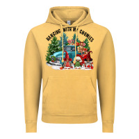Vintage Mustard hanging with my gnomies Vintage Hoodie - FaDigitalArtStudio