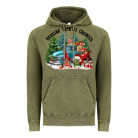 Vintage Olive hanging with my gnomies Vintage Hoodie - FaDigitalArtStudio