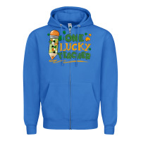 True Royal one lucky teacher Zipper Hoodie - MaliasSmallBusiness