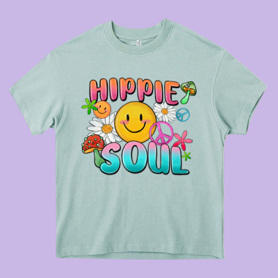 Hippie Soul Heavy Core Tee Designed By Maliassmallbusiness