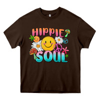 Chocolate Brown hippie soul Heavy Core Tee - MaliasSmallBusiness