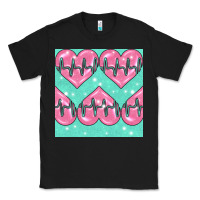 Black Nursing Heart Seamless Pattern Classic Tee - BundleAndBundleShop