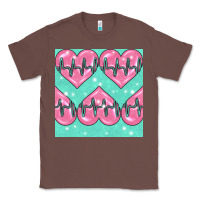 Chestnut Nursing Heart Seamless Pattern Classic Tee - BundleAndBundleShop