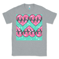 Heather Grey Nursing Heart Seamless Pattern Classic Tee - BundleAndBundleShop