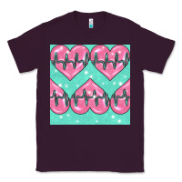 Plum Nursing Heart Seamless Pattern Classic Tee - BundleAndBundleShop