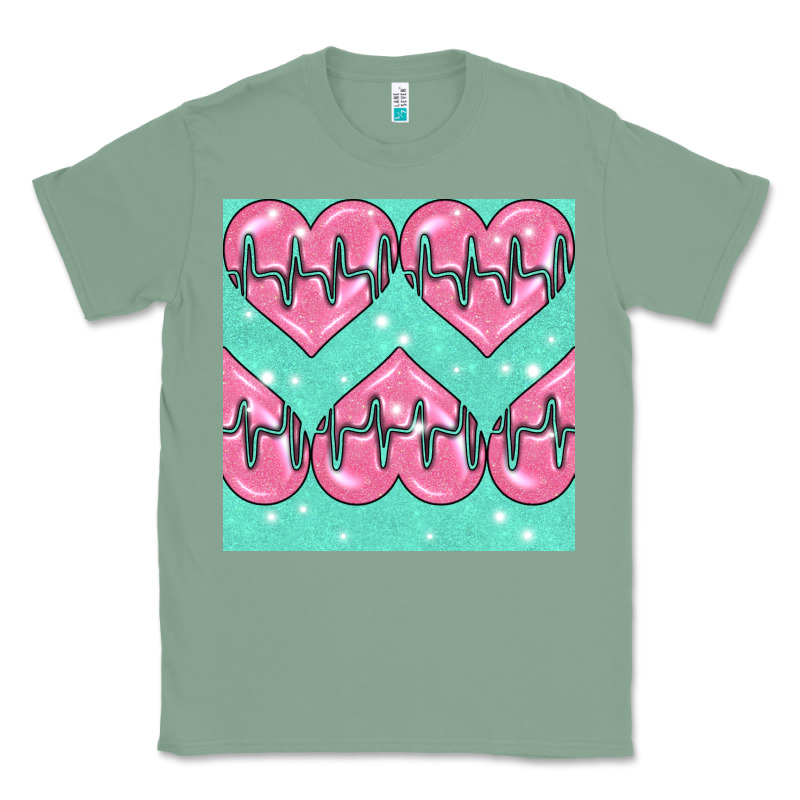 Nursing Heart Seamless Pattern Classic Tee by BundleAndBundleShop | Teevron