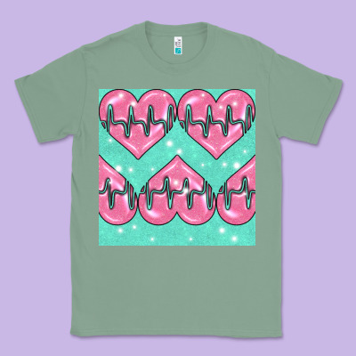 Nursing Heart Seamless Pattern Classic Tee Designed By Bundleandbundleshop