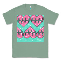 Sage Nursing Heart Seamless Pattern Classic Tee - BundleAndBundleShop