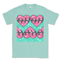 Seafoam Nursing Heart Seamless Pattern Classic Tee - BundleAndBundleShop