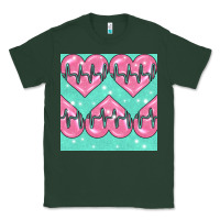 Sports Green Nursing Heart Seamless Pattern Classic Tee - BundleAndBundleShop