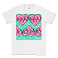 White Nursing Heart Seamless Pattern Classic Tee - BundleAndBundleShop
