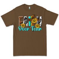 Cacao faith over fear Premium Tee - texasbilliewilder