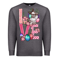 Charcoal Heather Love Easter Premium Sweatshirt - BundleAndBundleShop