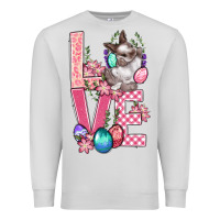 Dove Grey Love Easter Premium Sweatshirt - BundleAndBundleShop