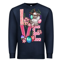 Navy Love Easter Premium Sweatshirt - BundleAndBundleShop