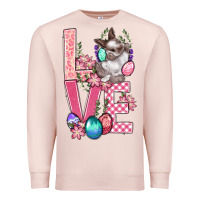 Pale Pink Love Easter Premium Sweatshirt - BundleAndBundleShop