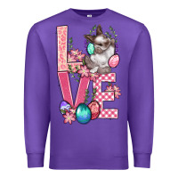 Purple Love Easter Premium Sweatshirt - BundleAndBundleShop