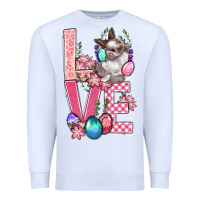 White Love Easter Premium Sweatshirt - BundleAndBundleShop