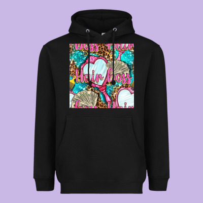 Hair Boss And Hand Mirror With Money And Leopard Seamless Pattern Bbs Heavyweight Hoodie Designed By Bundleandbundleshop