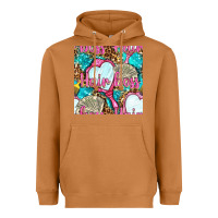 Meerkat hair boss and hand mirror with money and leopard seamless pattern bbs Heavyweight Hoodie - BundleAndBundleShop