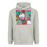 Moon Dust hair boss and hand mirror with money and leopard seamless pattern bbs Heavyweight Hoodie - BundleAndBundleShop