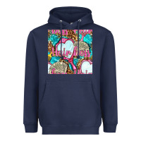 Navy hair boss and hand mirror with money and leopard seamless pattern bbs Heavyweight Hoodie - BundleAndBundleShop