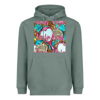 Sage hair boss and hand mirror with money and leopard seamless pattern bbs Heavyweight Hoodie - BundleAndBundleShop