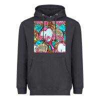 Smoke hair boss and hand mirror with money and leopard seamless pattern bbs Heavyweight Hoodie - BundleAndBundleShop