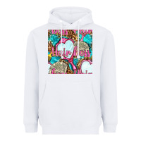 White hair boss and hand mirror with money and leopard seamless pattern bbs Heavyweight Hoodie - BundleAndBundleShop