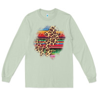 Matcha serape leopard patch Long Sleeve Tee - AdoDesignShop