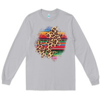 Moon Dust serape leopard patch Long Sleeve Tee - AdoDesignShop